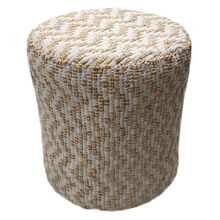 Felicia Recycled Cotton & Jute Pouffe